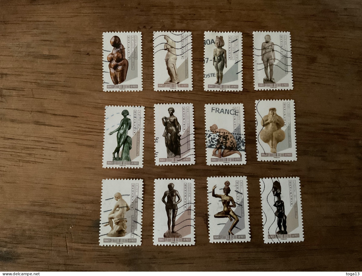2019, Série Complète Y&T 1695/1706 (ADH21) - Used Stamps