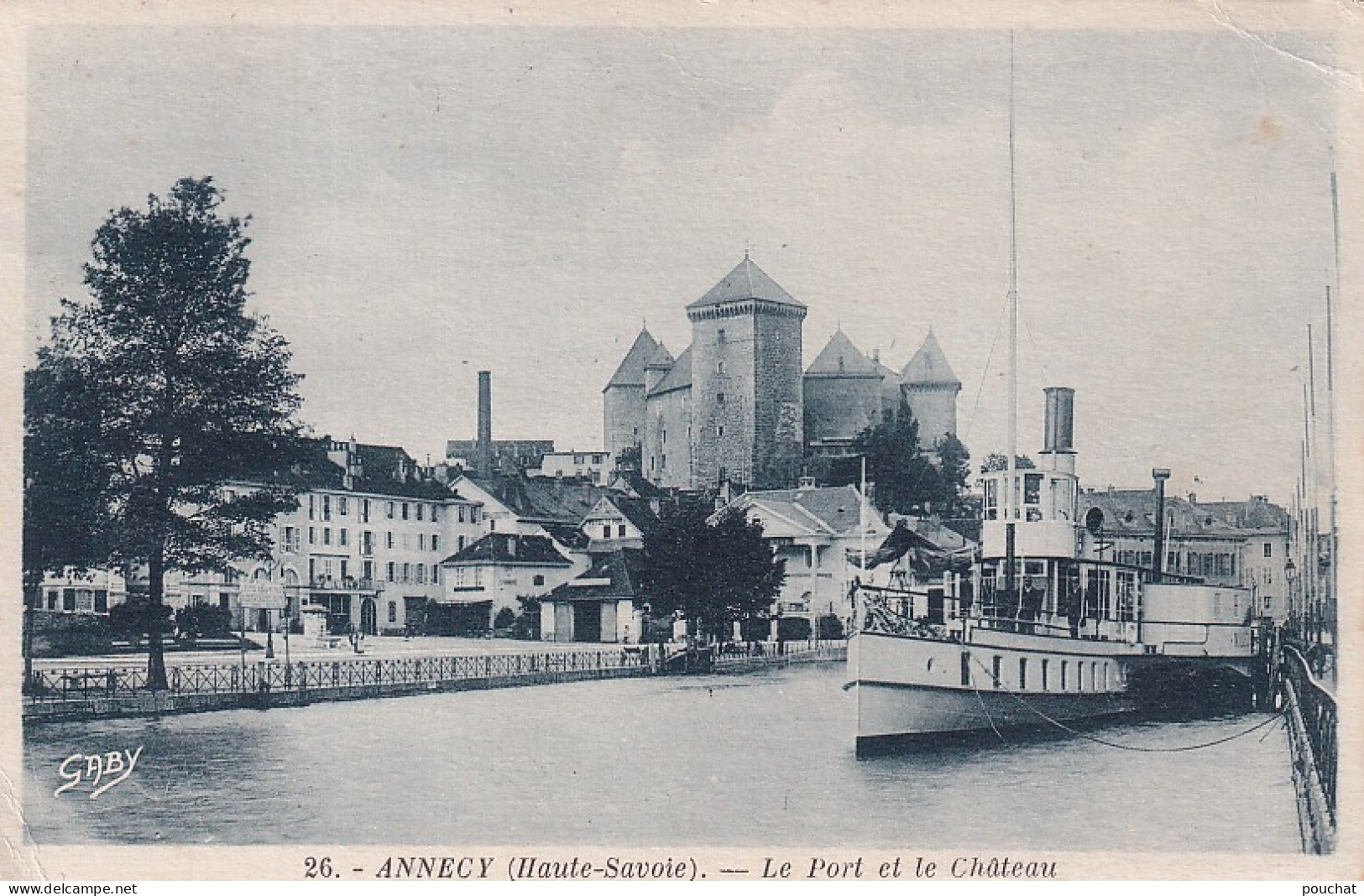 Z++ Nw-(74) ANNECY - LE PORT ET LE CHATEAU - Annecy