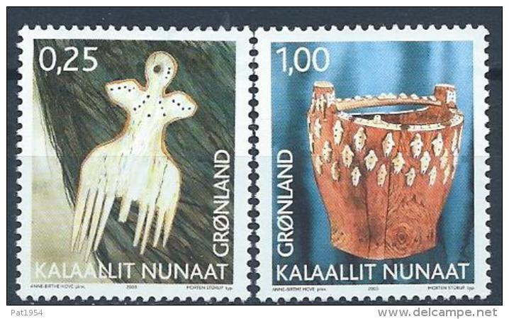 Groënland 2003 N°377/378 Neufs Artisanat - Unused Stamps