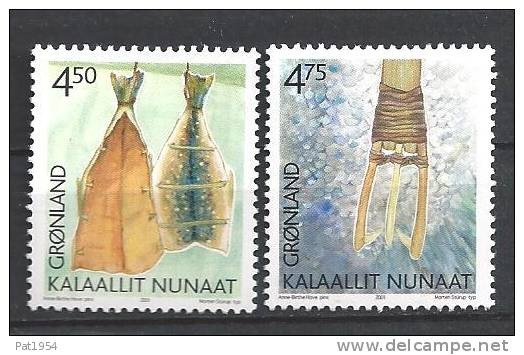 Groënland 2001 N° 346-347 Patrimoine Culturel Neufs - Unused Stamps