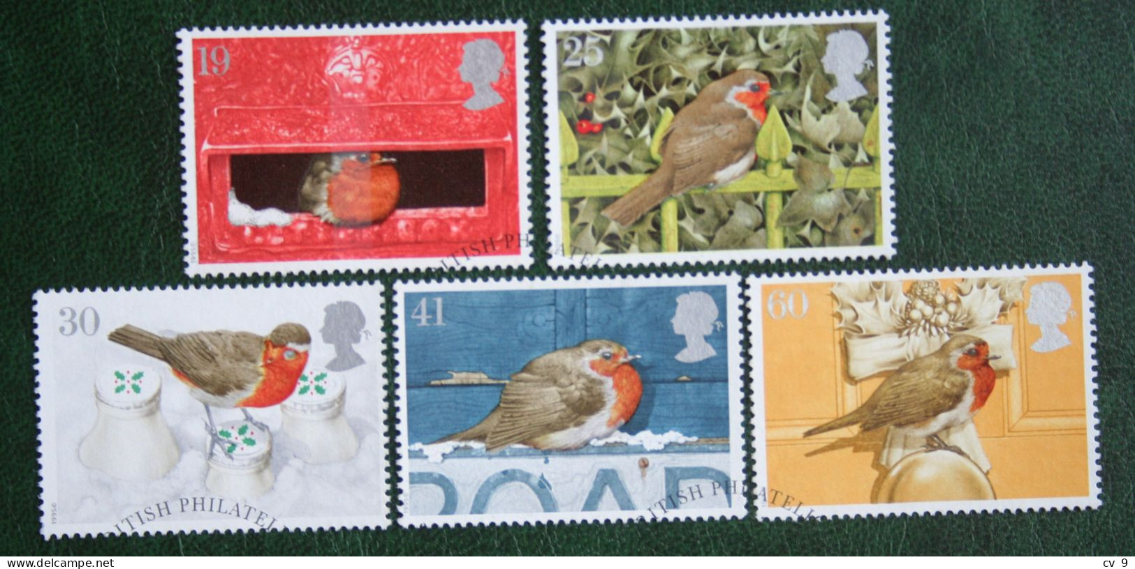 Natale Weihnachten Xmas Noel Robin (Mi 1596-1600) 1995 Used Gebruikt Oblitere ENGLAND GRANDE-BRETAGNE GB GREAT BRITAIN - Used Stamps