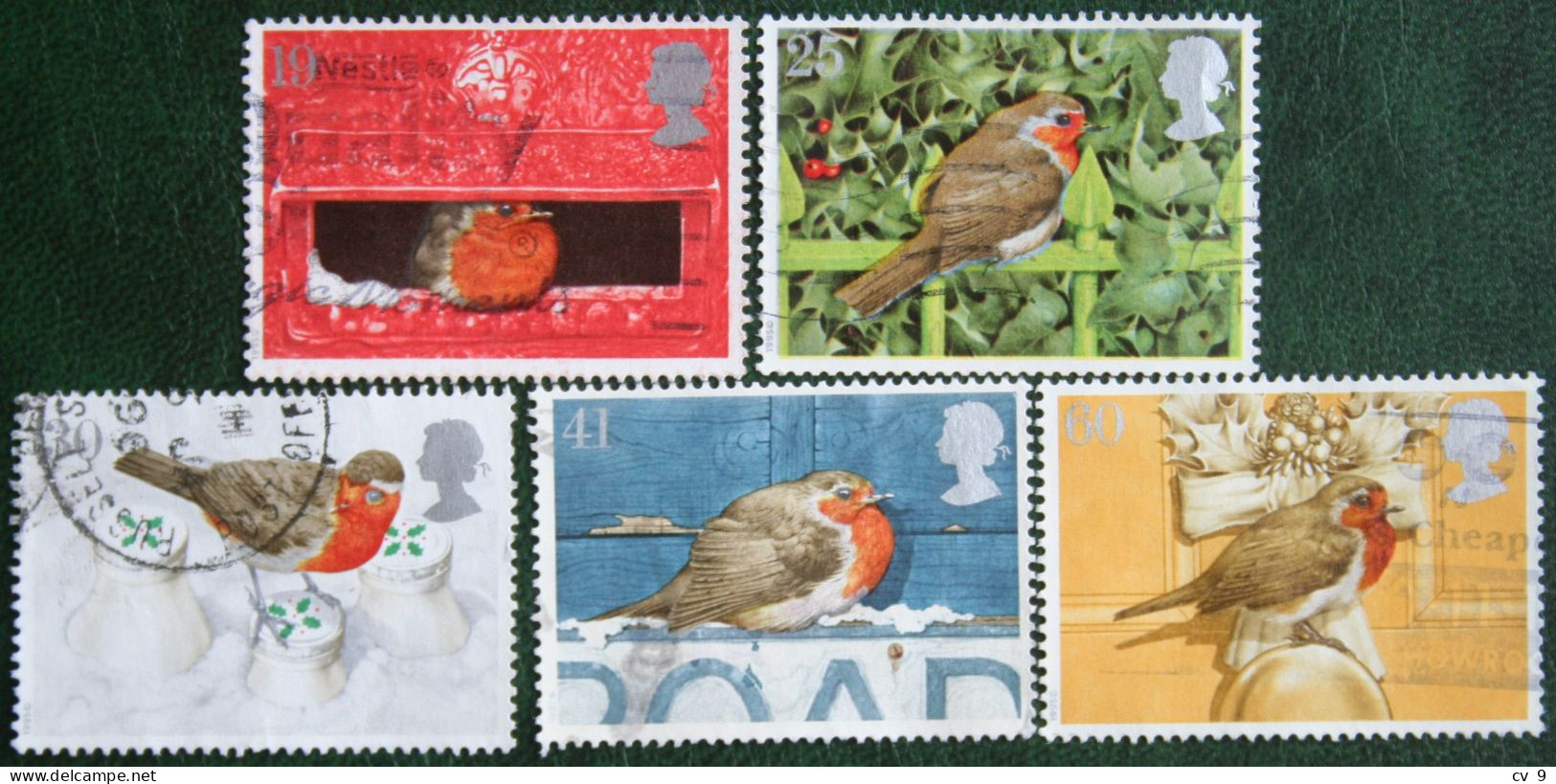Natale Weihnachten Xmas Noel Robin (Mi 1596-1600) 1995 Used Gebruikt Oblitere ENGLAND GRANDE-BRETAGNE GB GREAT BRITAIN - Used Stamps