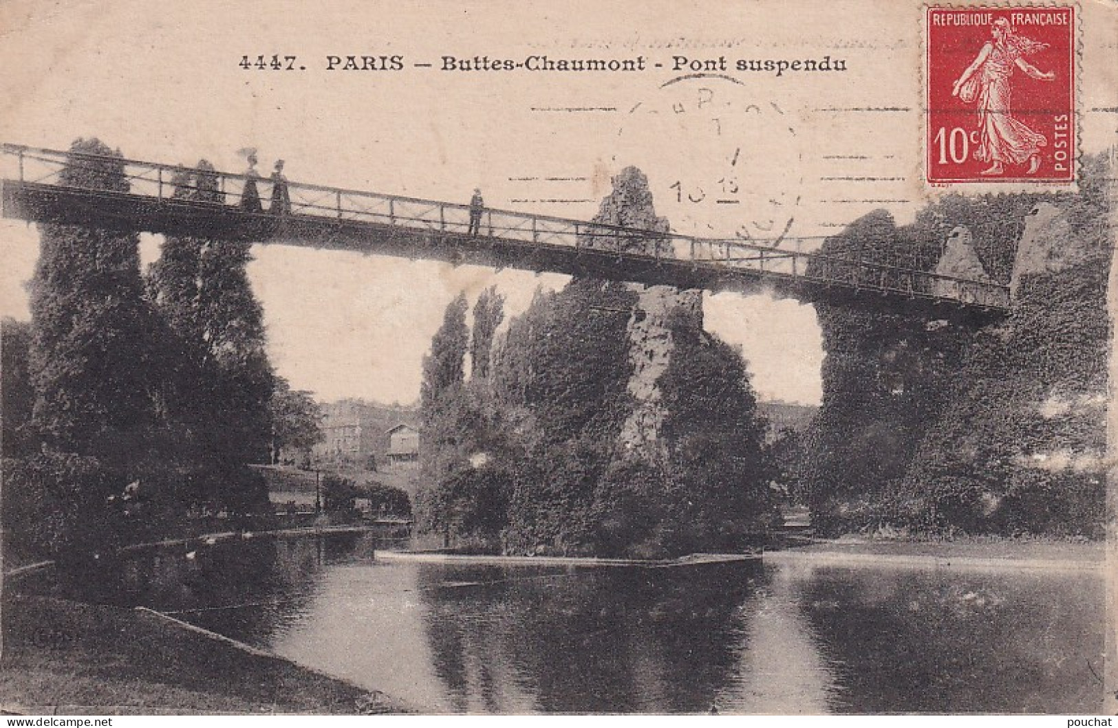 Z++ Nw-(75) PARIS - BUTTES CHAUMONT - PONT SUSPENDU - Distrito: 19