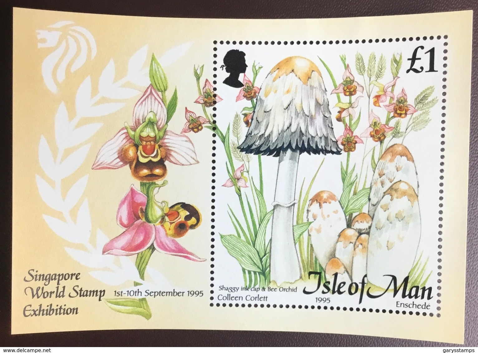 Isle Of Man 1995 Fungi Mushrooms Minisheet MNH - Pilze