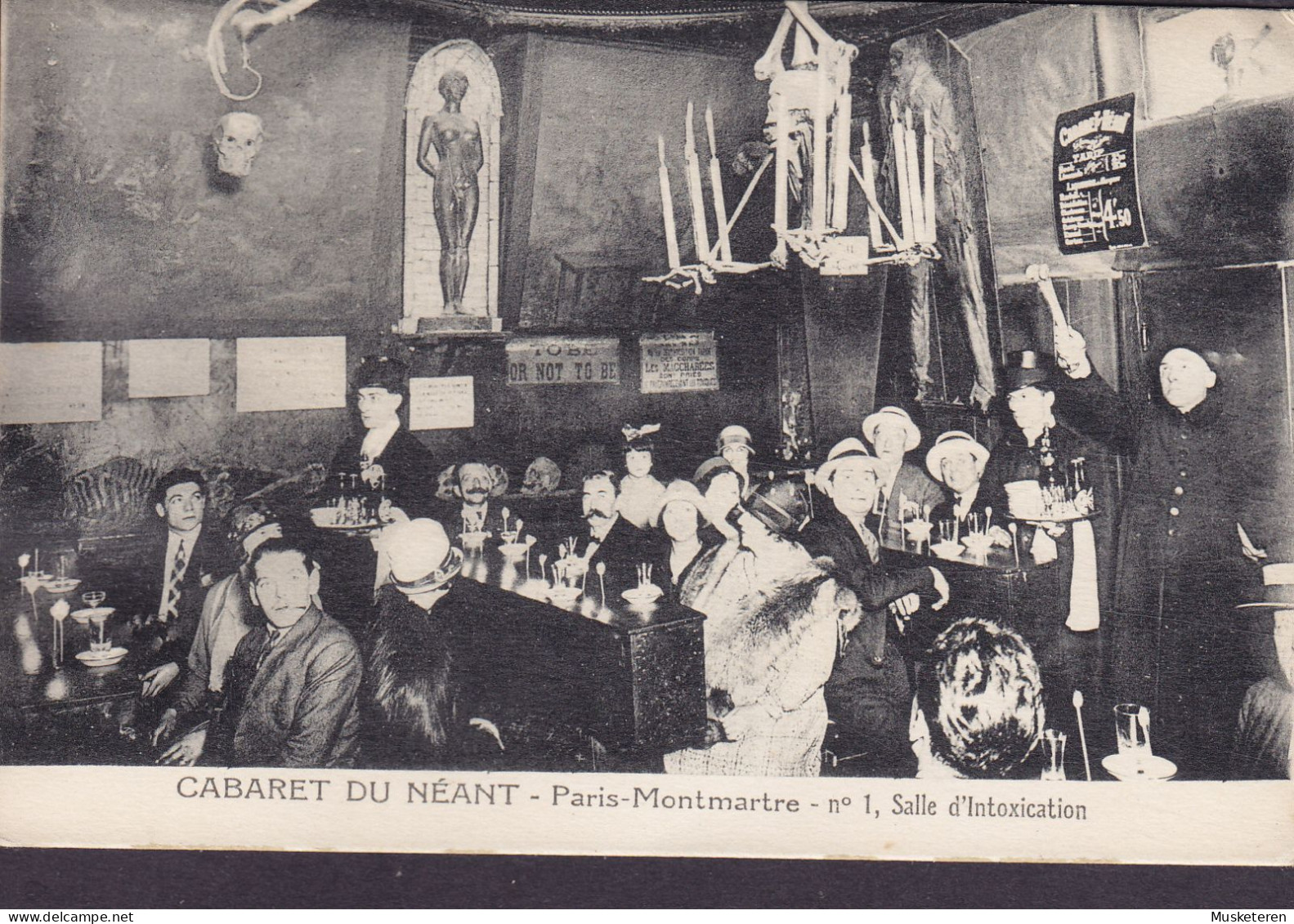 France CPA Cabaret Du Néant - Paris-Montmartre - No. 1, Salle D'Intoxication (2 Scans) - Cafés, Hoteles, Restaurantes