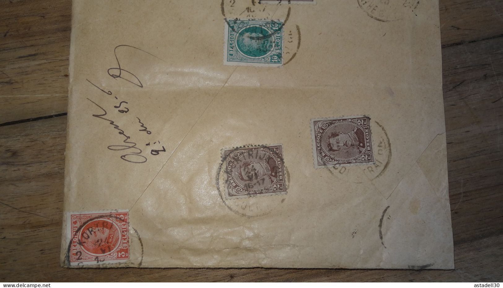 Grande Enveloppe BELGIQUE, Recommandée, Courtrai 1925 .......... 240424......... CL9-60 - Cartas & Documentos