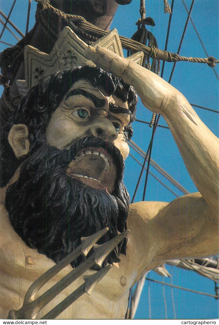 Navigation Sailing Vessels & Boats Themed Postcard Galion Neptune Du Film Pirates - Velieri