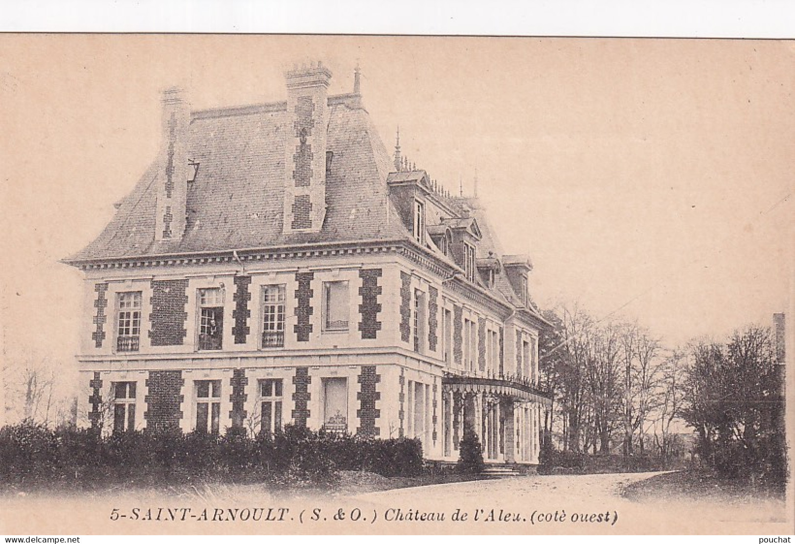 Z++ Nw-(78) SAINT ARNOULT - CHATEAU DE L'ALEU ( COTE OUEST ) - St. Arnoult En Yvelines