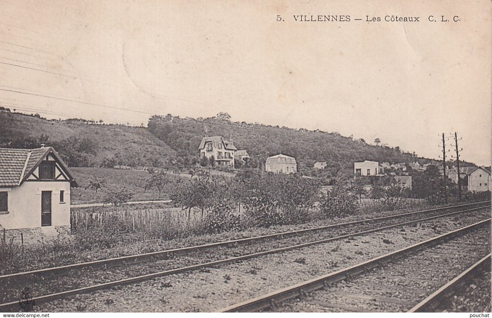Z++ Nw-(78) VILLENNES - LES COTEAUX - VOIES FERREES - Villennes-sur-Seine