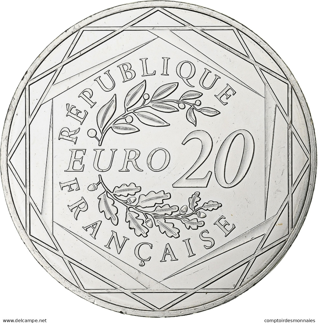 France, 20 Euro, 2019, Paris, Argent, SPL - Francia