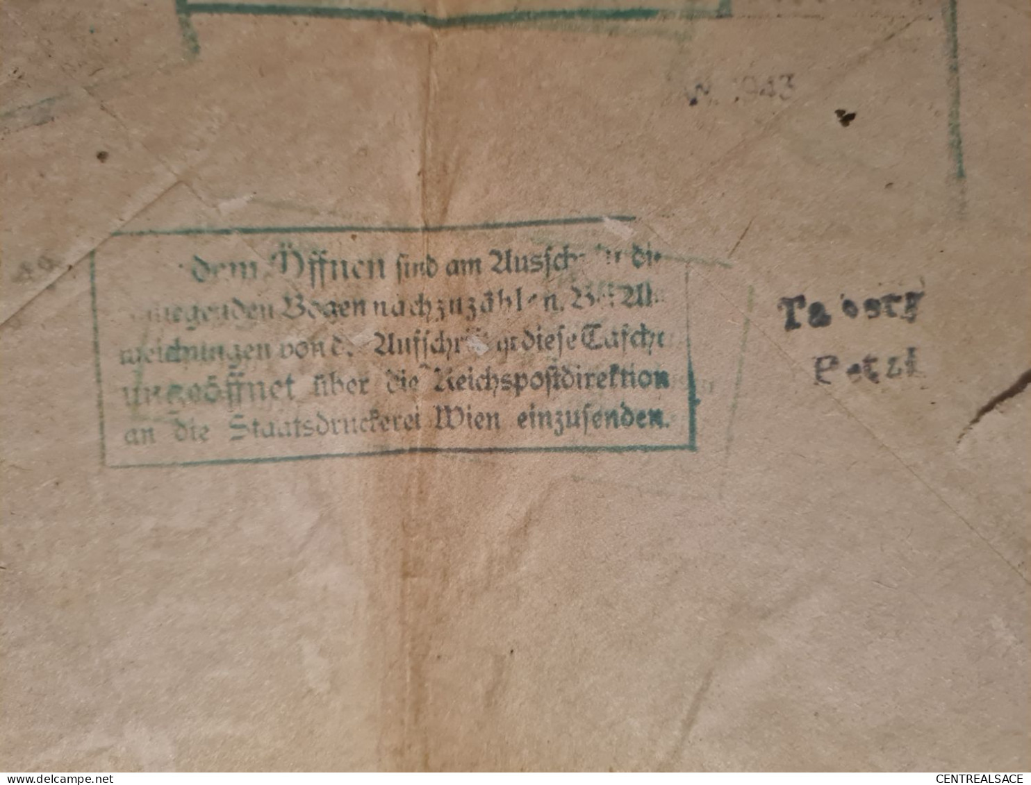 LETTRE 1942 AVEC CORRESPONDANCE KAMENZ SACHS AVEC TAXE RM PEU COURANT - Brieven En Documenten