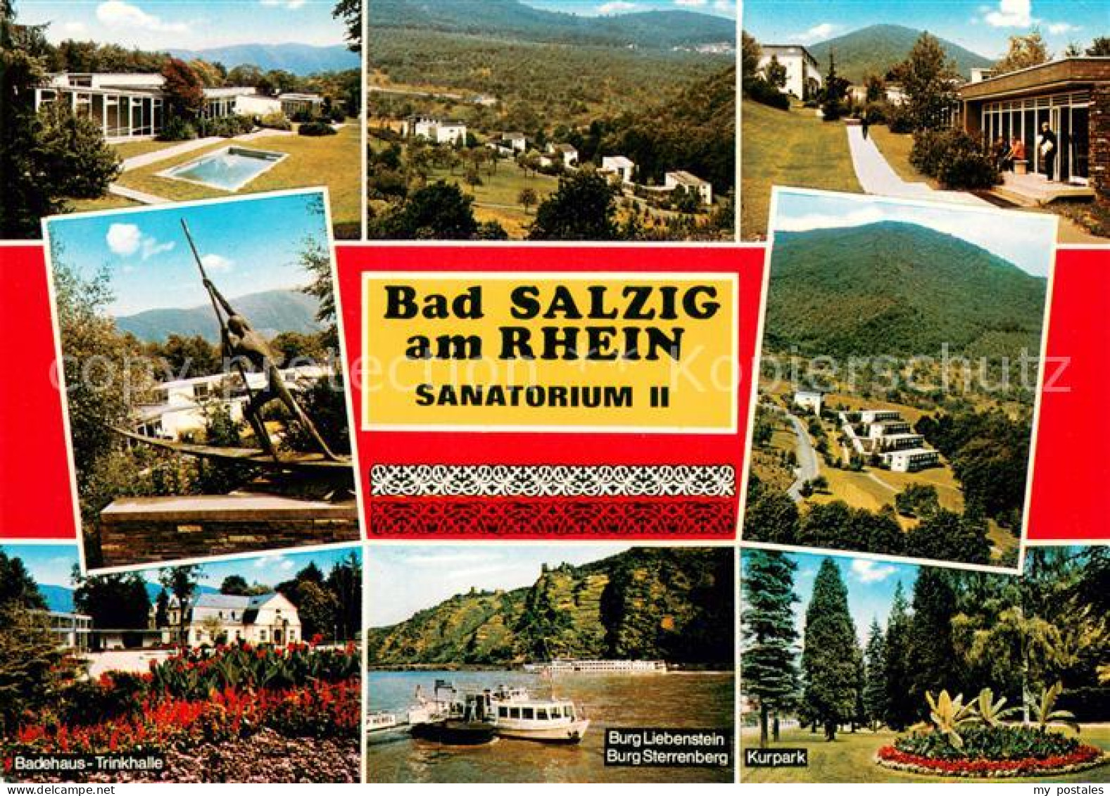 73671036 Bad Salzig Sanatorium Badehaus Trinkhalle Burg Liebenstein Burg Sterren - Boppard