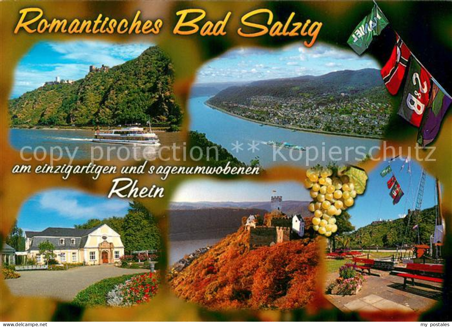 73671035 Bad Salzig Panorama Blick Ueber Den Rhein Klinik Burg Sterrenberg Bad S - Boppard