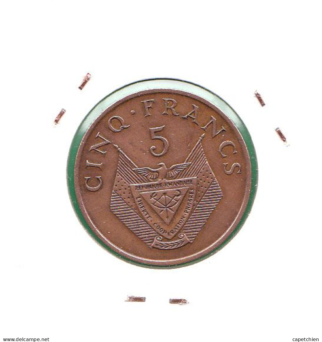 RWANDA / 5 FRANCS / 1974 - Rwanda