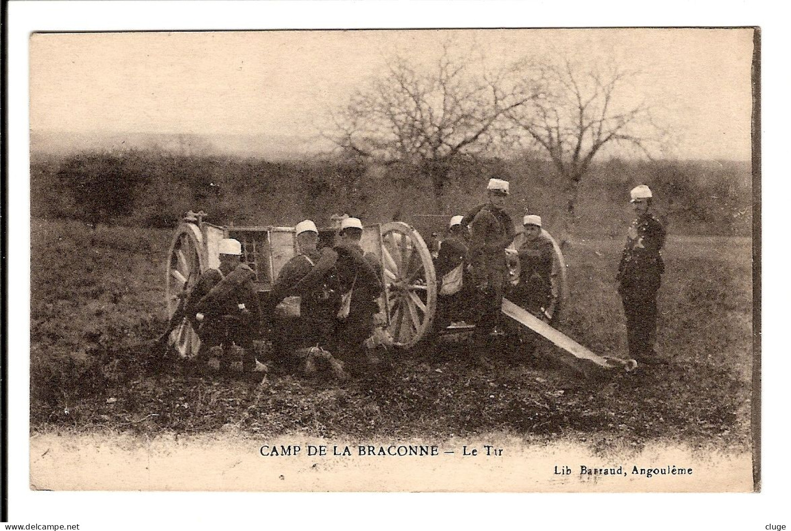 16 - BRIE -  CAMP DE LA BRACONNE - Le Tir - Militaires - Artilleurs - Canons - Sonstige & Ohne Zuordnung