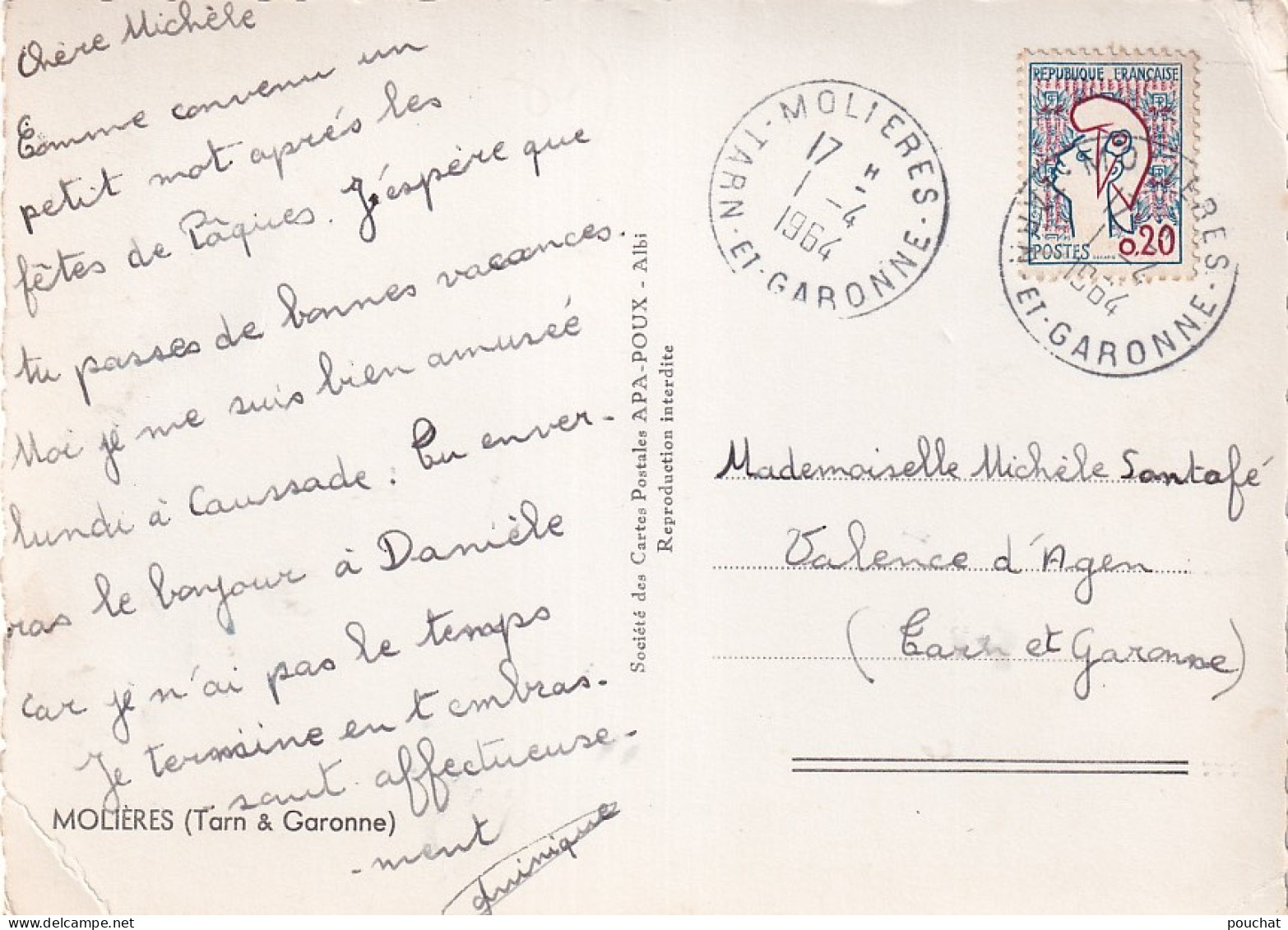 Z++ Nw-(82) SOUVENIR DE MOLIERES - CARTE MULTIVUES - Molieres