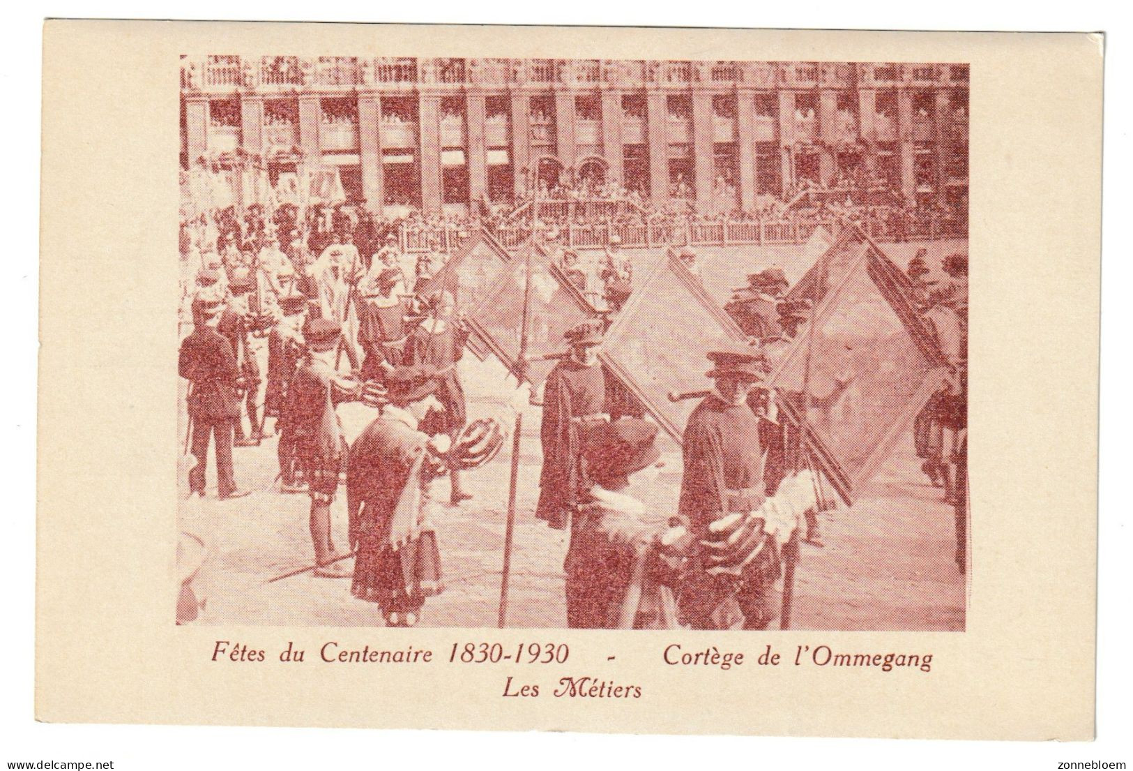 Bruxelles Fêtes Du Centenaire Cortège De L' Ommegang Les Métiers Brussel - Festivals, Events