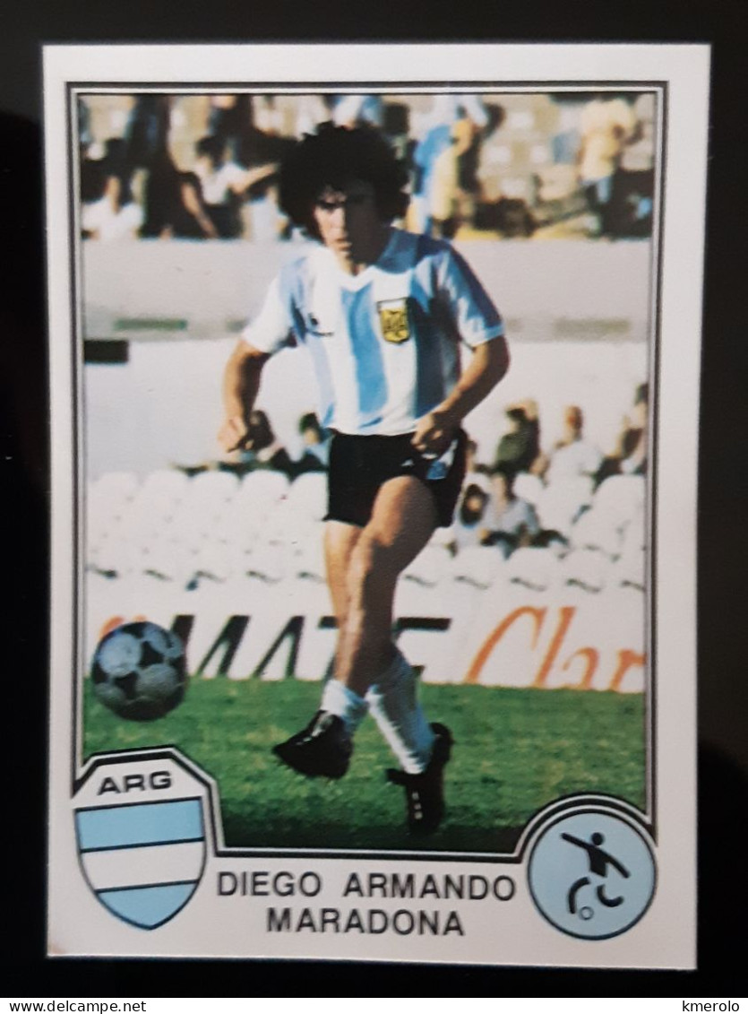 Lotto 16 Figurine Sport Eurofootball 82 Con VELINA Molto Belle MARADONA PLATINI - Italienische Ausgabe