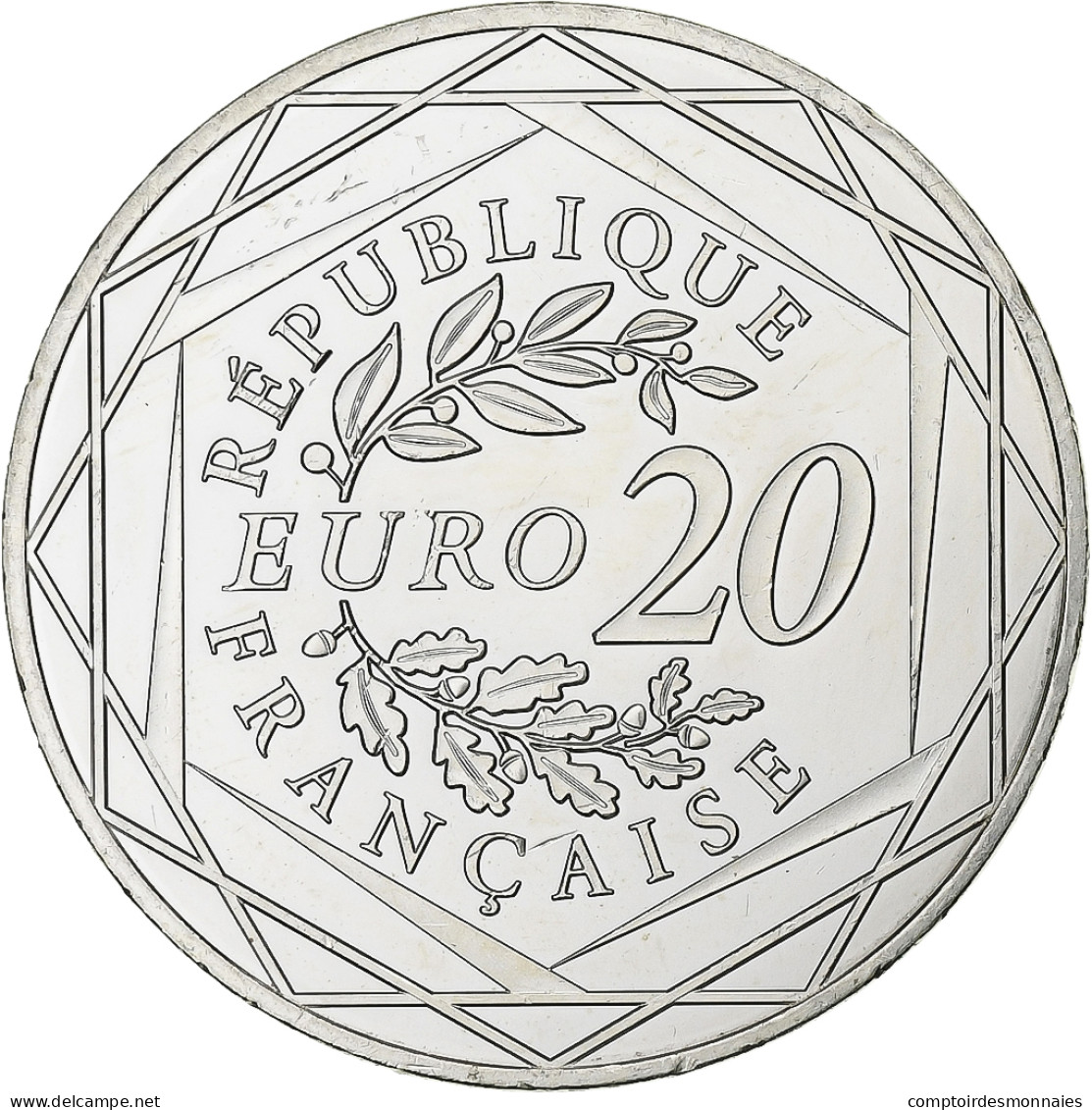 France, 20 Euro, 2019, Paris, Argent, SPL - Frankreich