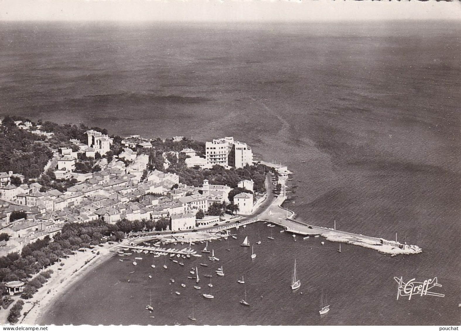 Z++ Nw-(83) SAINTE MAXIME - VUE AERIENNE - LA PLAGE , LE PORT ET LA DIGUE - Sainte-Maxime