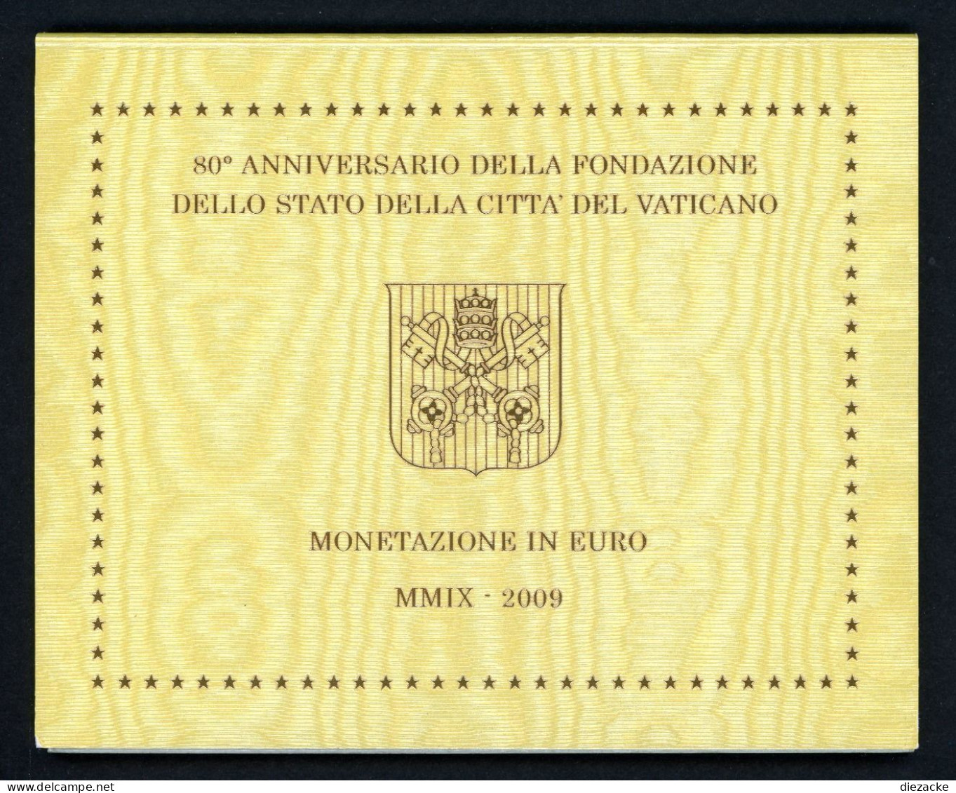 Vatikan 2009 Kursmünzensatz/ KMS Im Folder ST (EM006 - Vaticaanstad