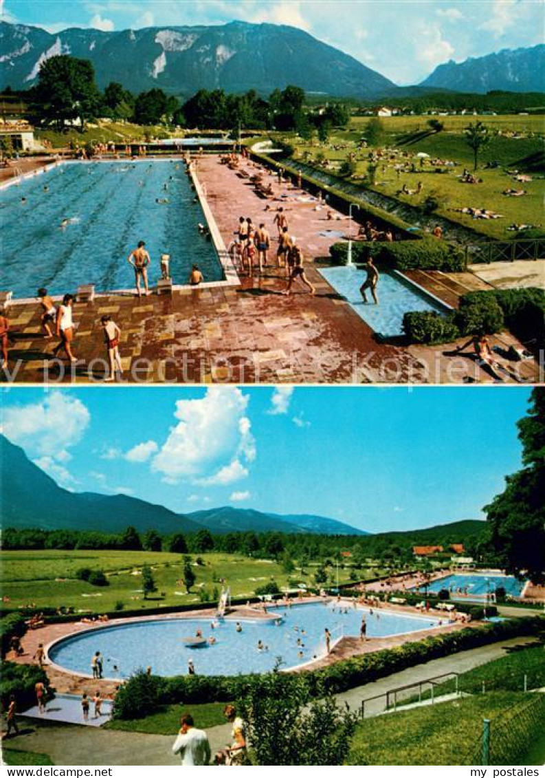 73670908 Schwarzbach Bad Reichenhall Schwimmbad Mit Untersberg Und Lattengebirge - Bad Reichenhall