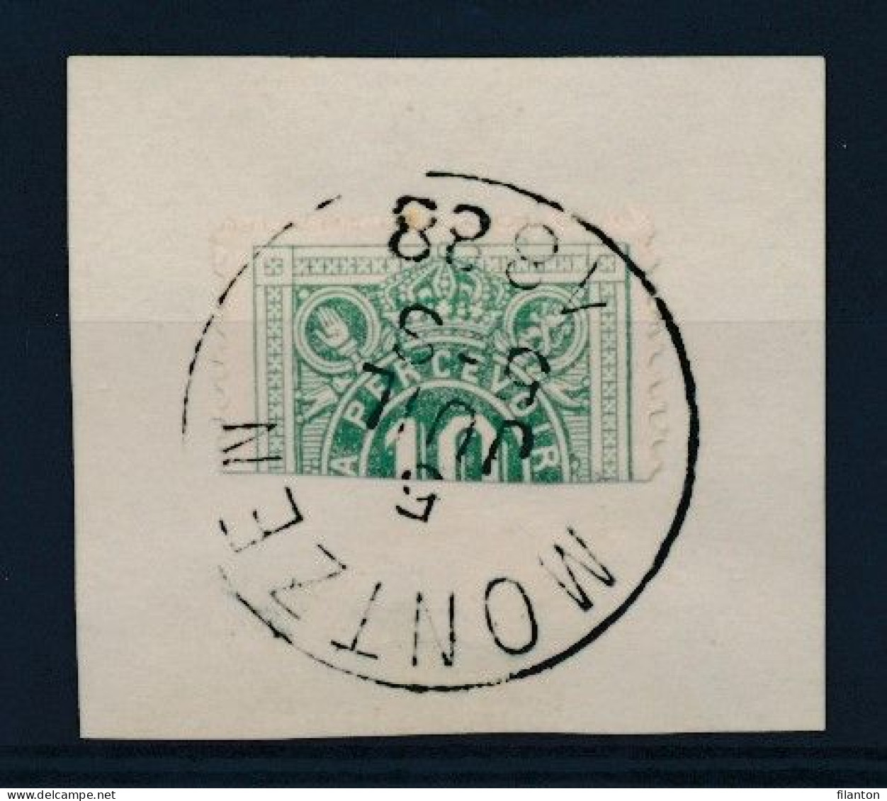 BELGIE - OBP Nr TX Nr 1 - Taxe - Gehalveerd Op Fragment - Cachet "MONTZEN" - Cote 45,00 € - Postzegels