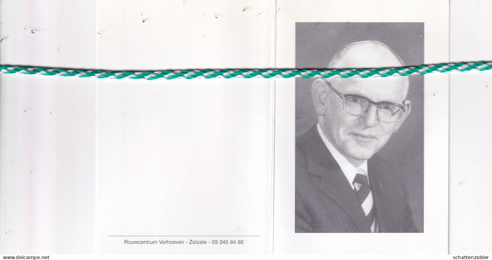 Broeder Hyacinth (Emile Ceustermans), Vorst (Kempen) 1916, Zelzate 2005. Foto - Todesanzeige