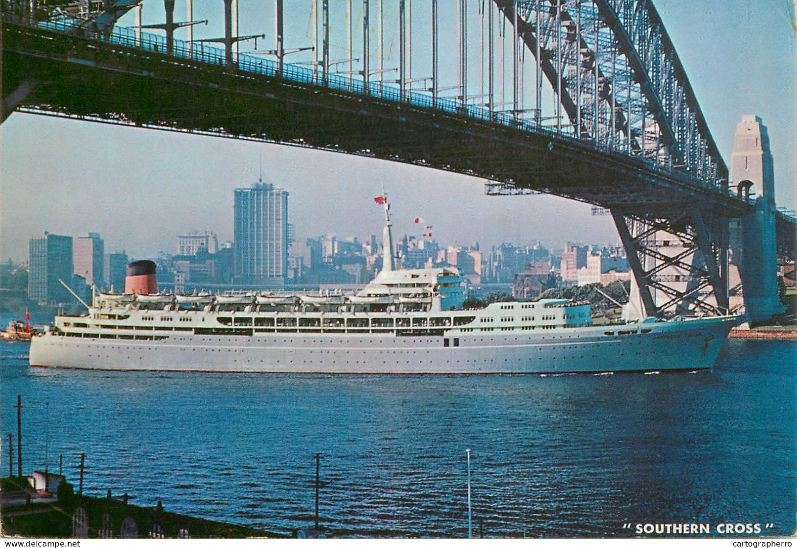 Navigation Sailing Vessels & Boats Themed Postcard Southern Cross Ocean Liner - Velieri