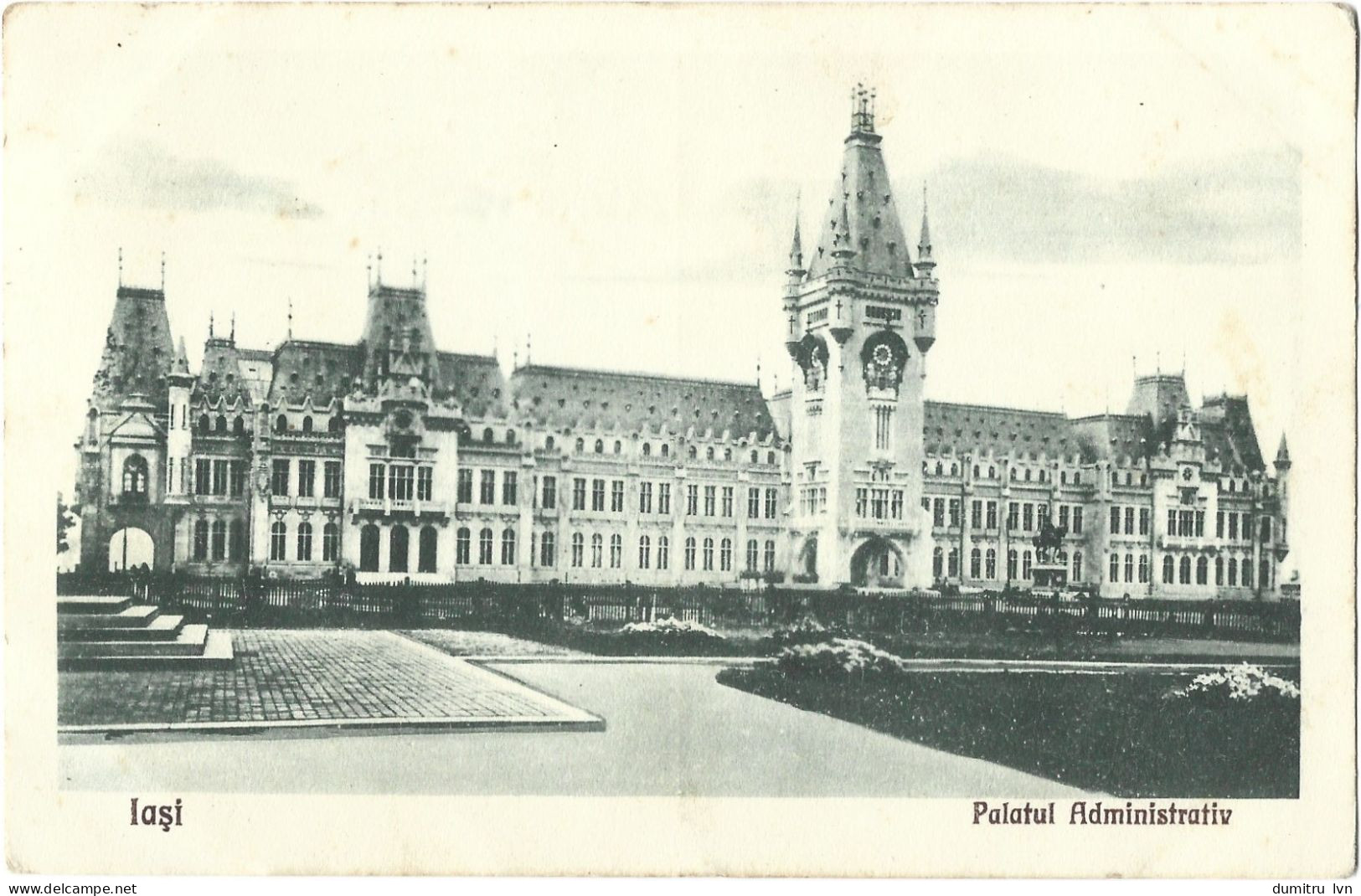 ROMANIA IASI - THE ADMINISTRATIVE PALACE, BUILDING, ARCHITECTURE, PARK - Romania