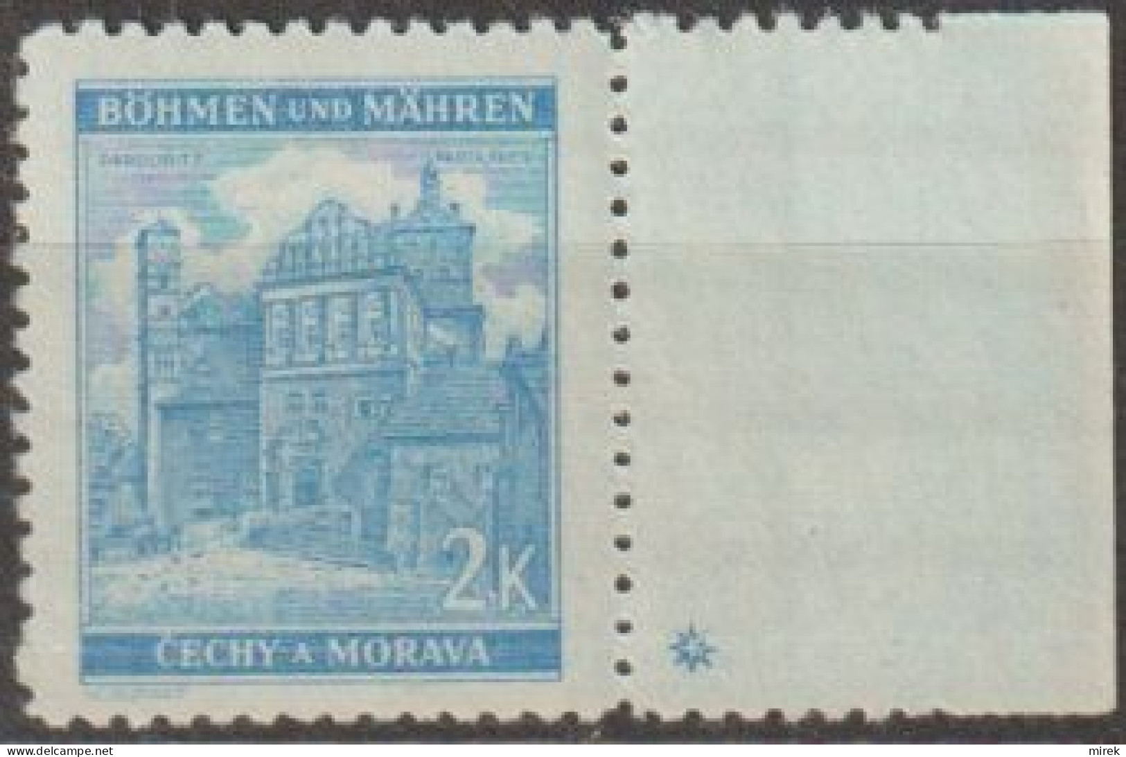 158/ Pof. 59, Matt Gum - Unused Stamps