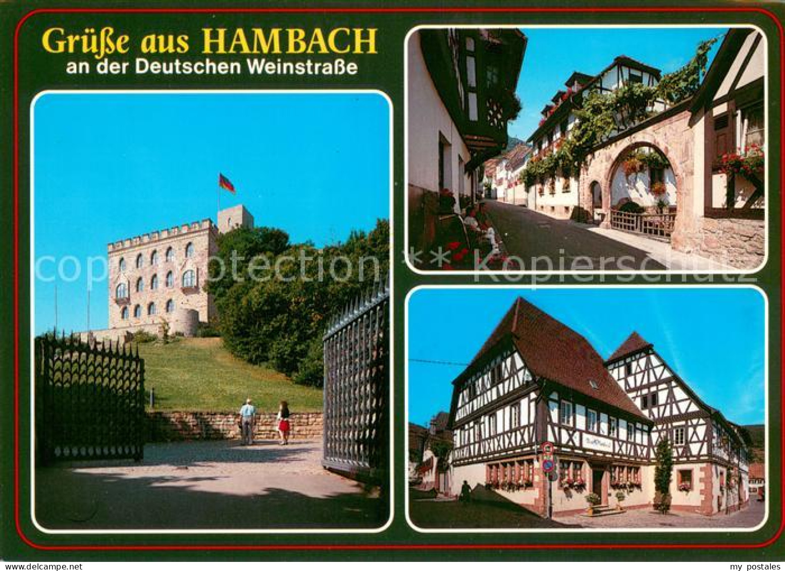 73670657 Hambach Neustadt Hambacher Schloss Dorfstrasse Fachwerkhaeuser Hambach  - Neustadt (Weinstr.)