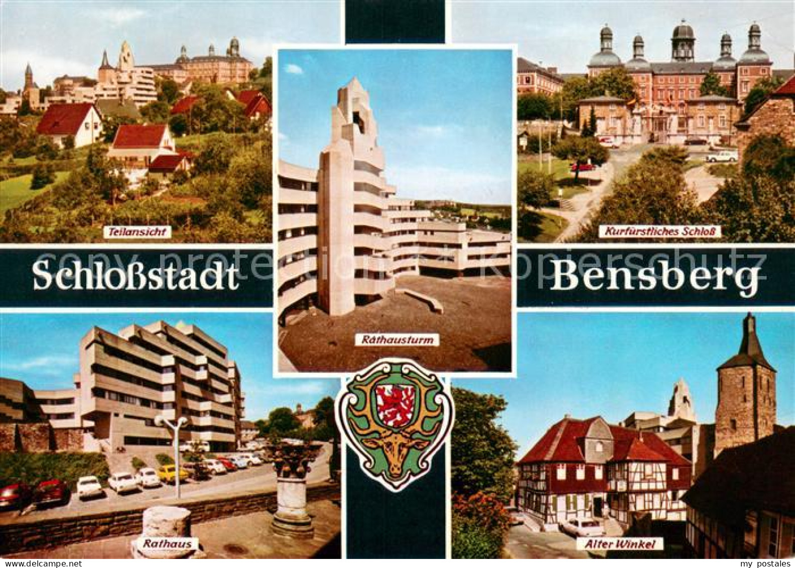 73670557 Bensberg Teilansicht Rathaus Turm Schloss Alter Winkel Bensberg - Bergisch Gladbach