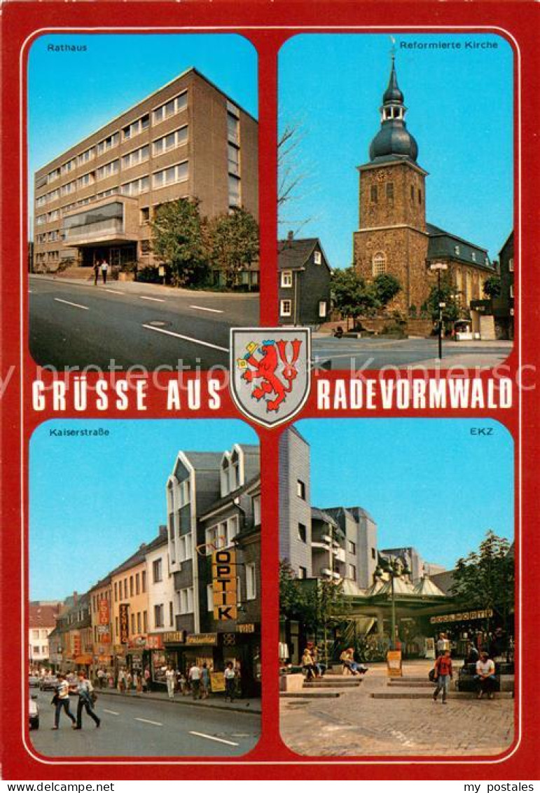 73670556 Radevormwald Rathaus Kirche Kaiserstrasse EKZ Innenstadt Radevormwald - Radevormwald