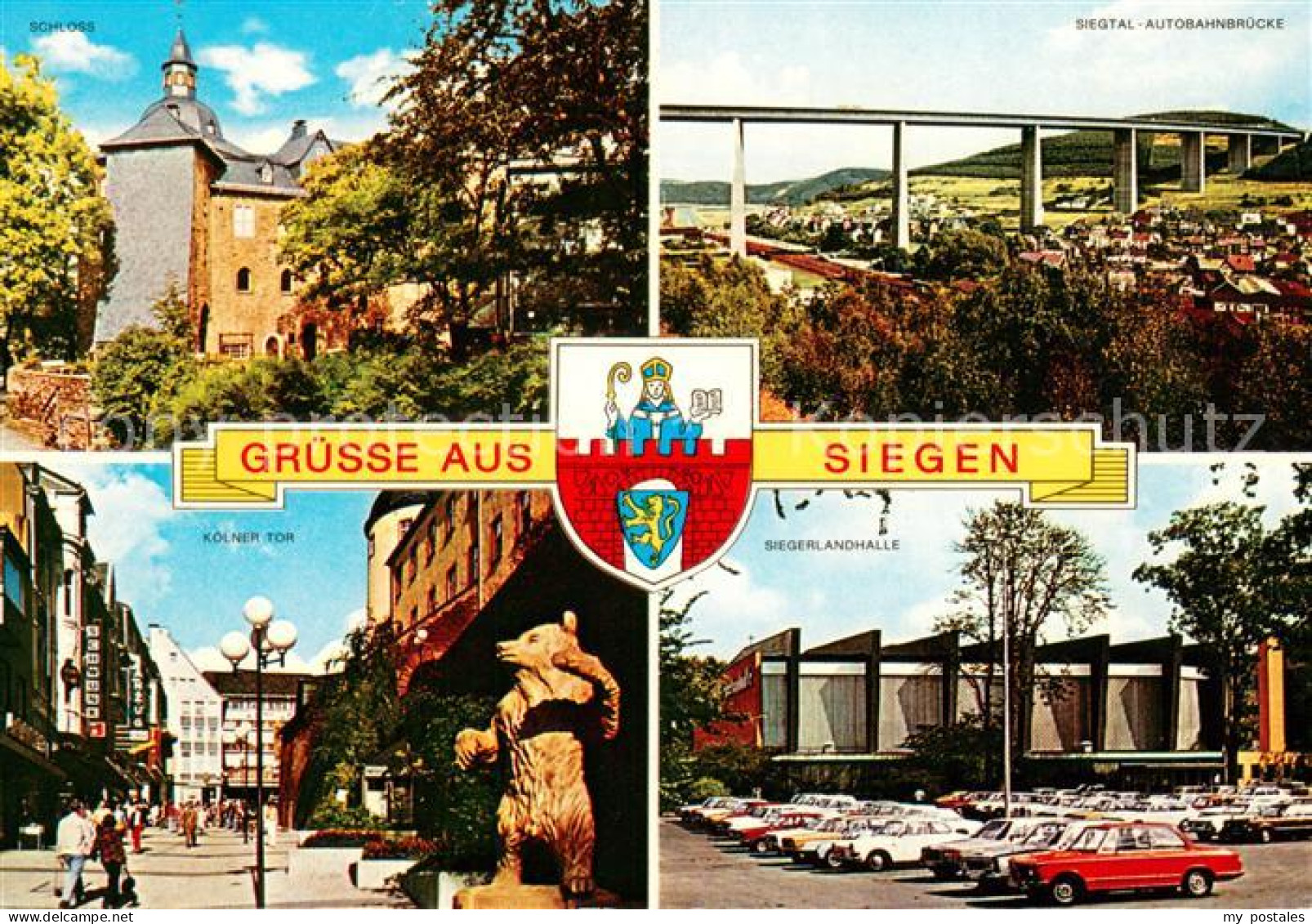 73670539 Siegen Westfalen Schloss Siegtal Autobahnbruecke Koelner Tor Altstadt S - Siegen