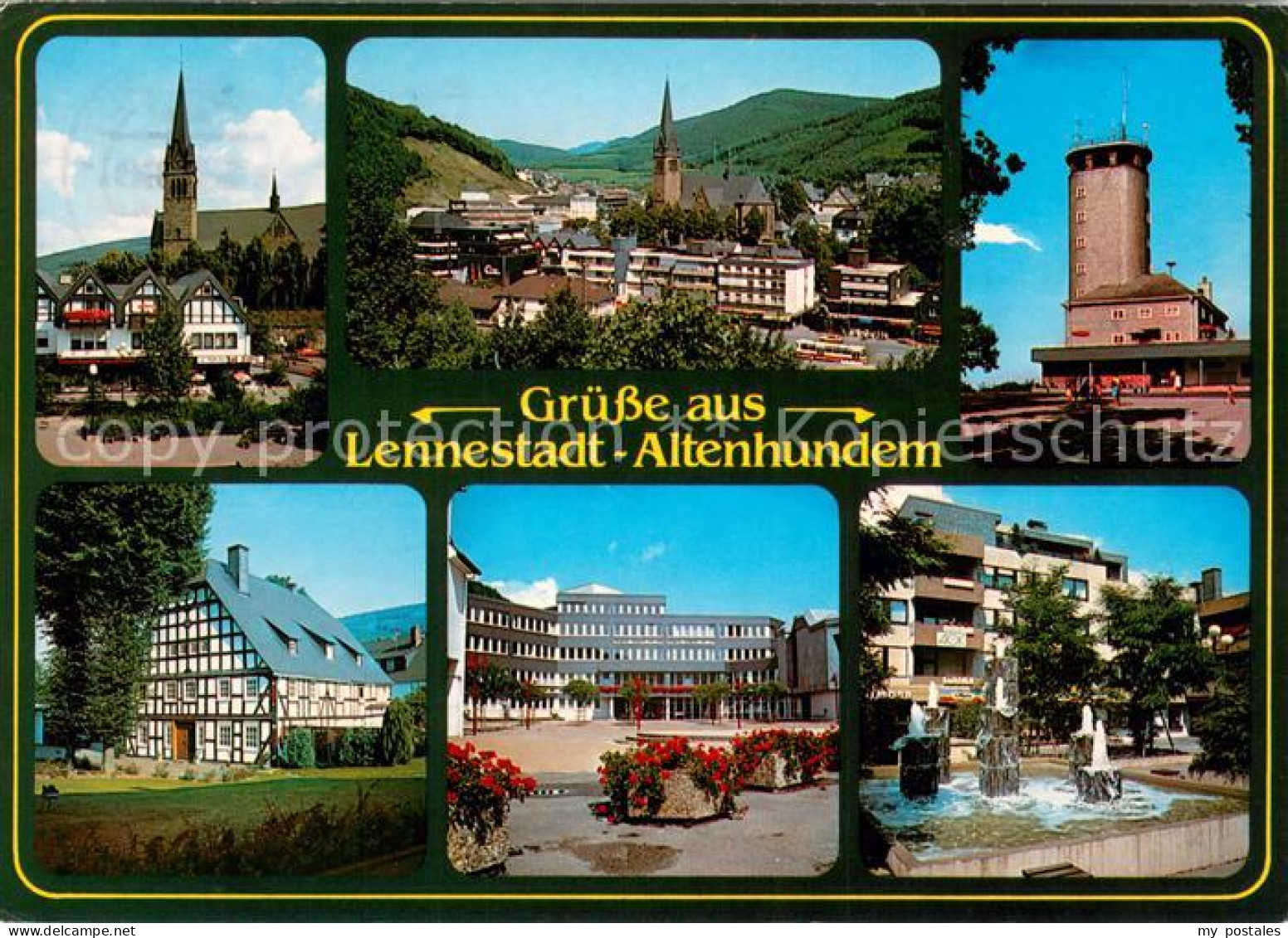 73670491 Altenhundem Ortsansicht Mit Kirche Hohe Bracht Aussichtsturm Fachwerkha - Other & Unclassified