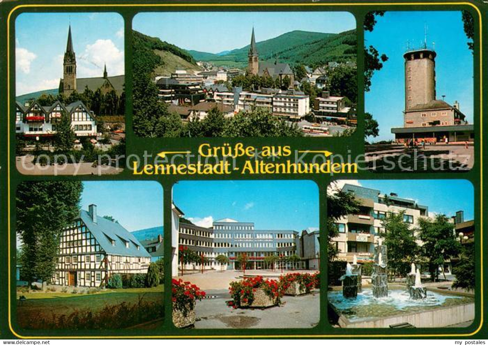 73670489 Altenhundem Ortsansicht Mit Kirche Hohe Bracht Aussichtsturm Fachwerkha - Other & Unclassified
