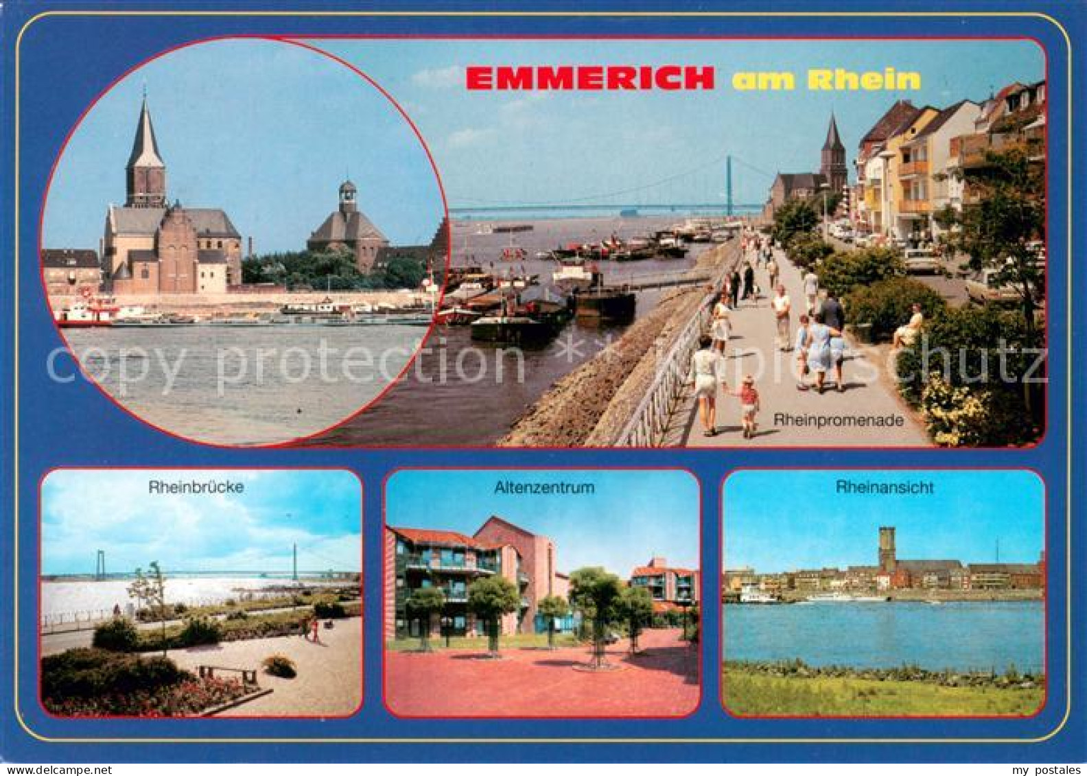 73670455 Emmerich Rhein Blick Zur Kirche Rheinpromenade Rheinbruecke Altenzentru - Emmerich