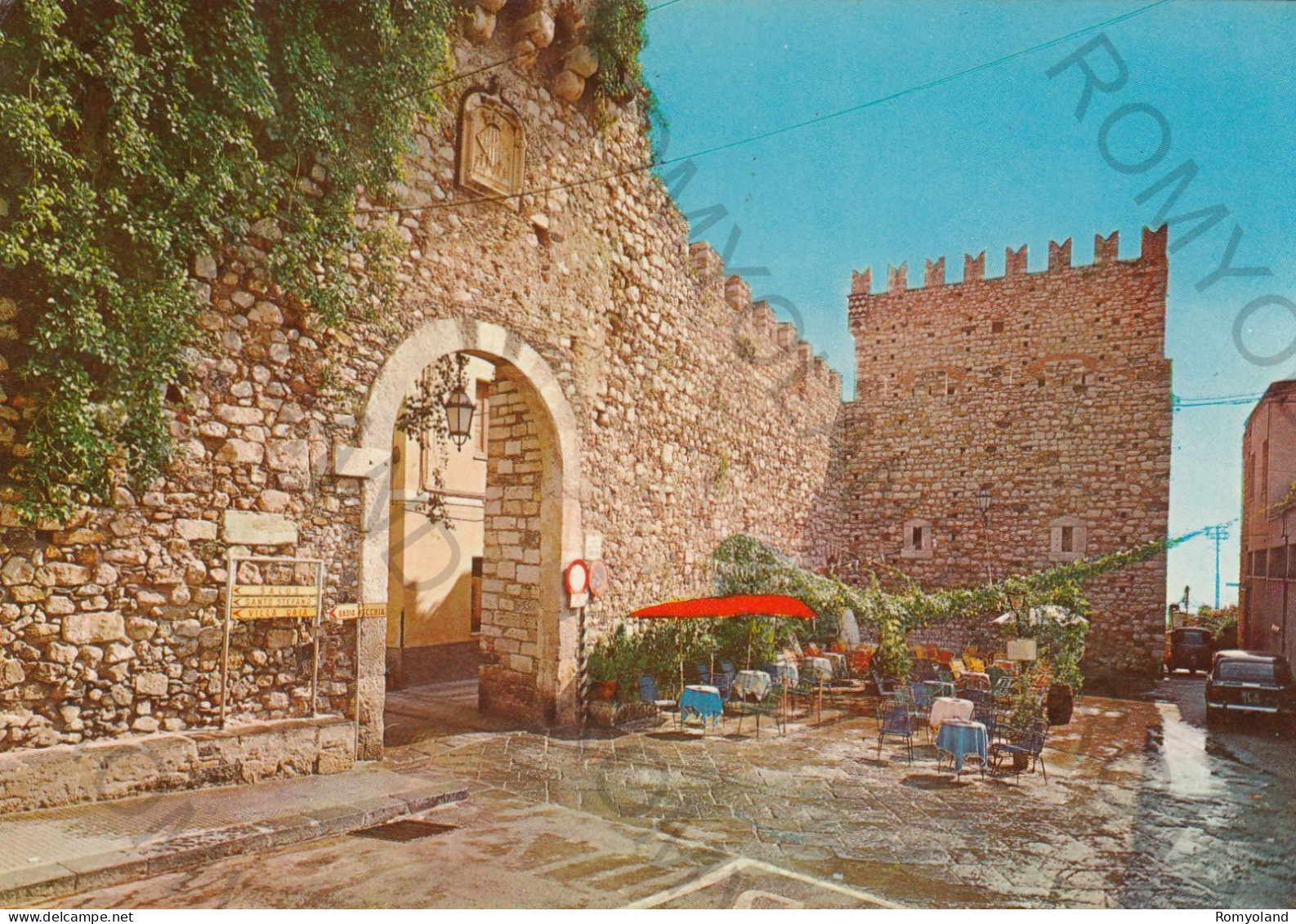 CARTOLINA  C10 TAORMINA,MESSINA,SICILIA-LUCI E COLORI-STORIA,CULTURA,MEMORIA,IMPERO ROMANO,BELLA ITALIA,VIAGGIATA 1970 - Messina