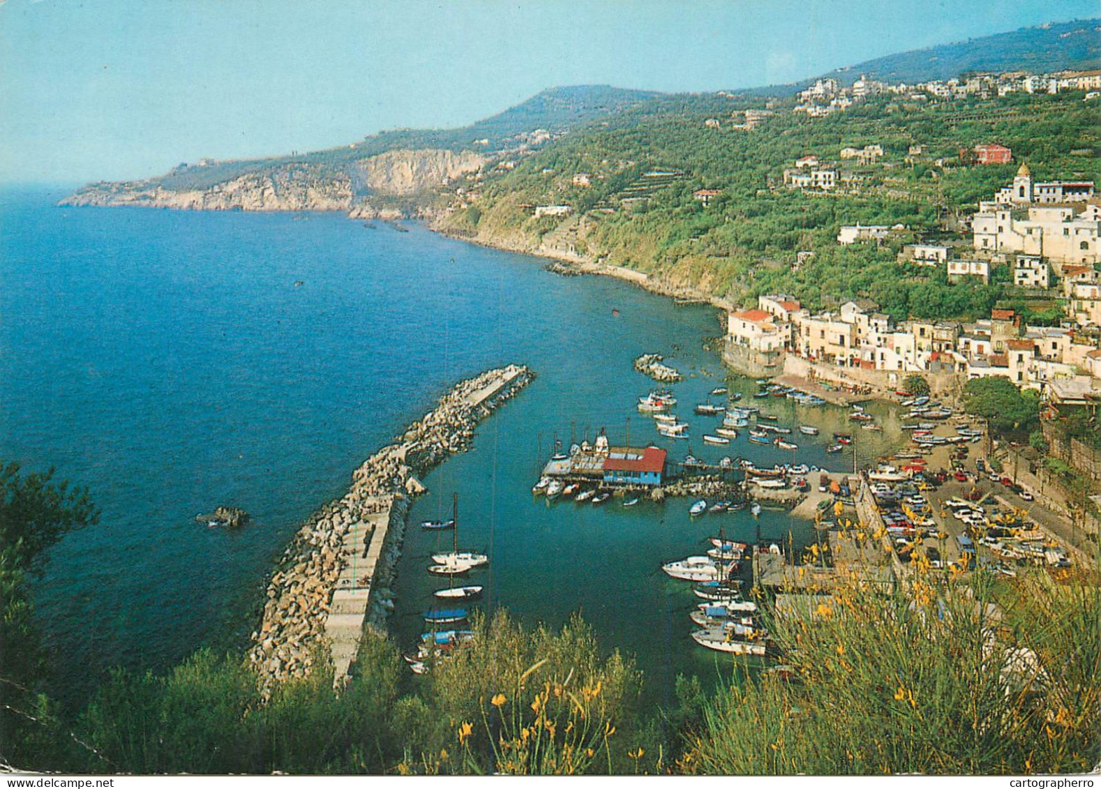 Navigation Sailing Vessels & Boats Themed Postcard Massa Lubrense Marina Lobra - Velieri