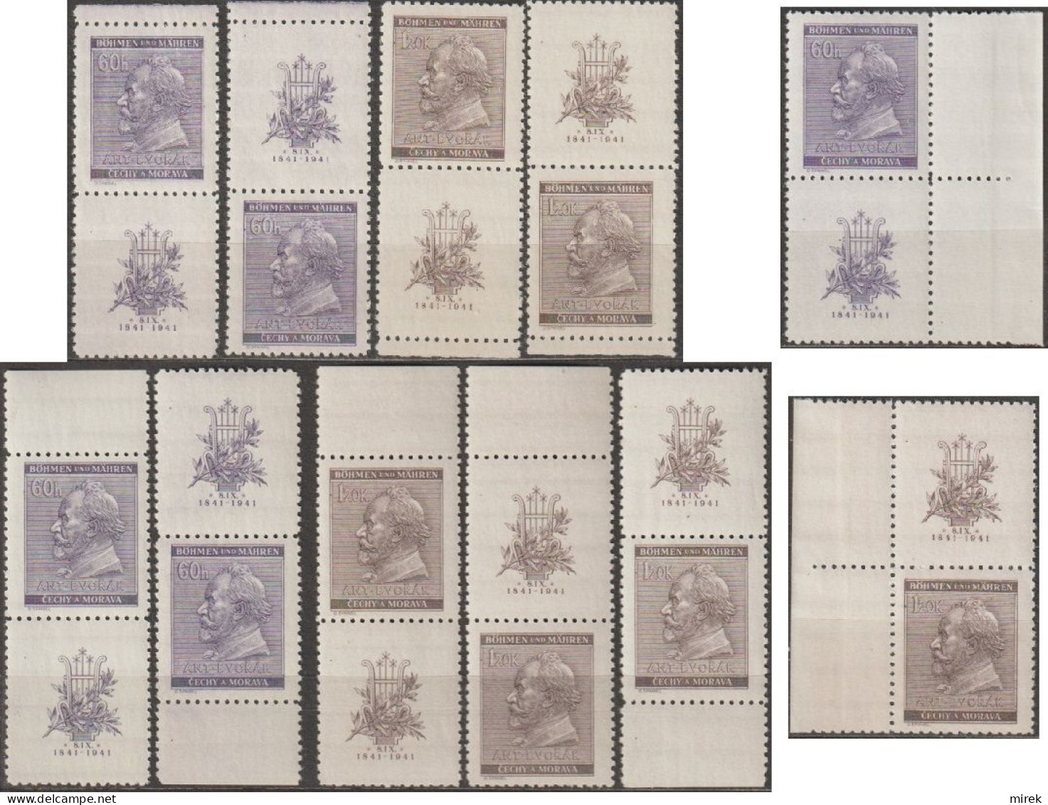 007/ Pof. 62-63, Border Stamps With Coupon - Neufs