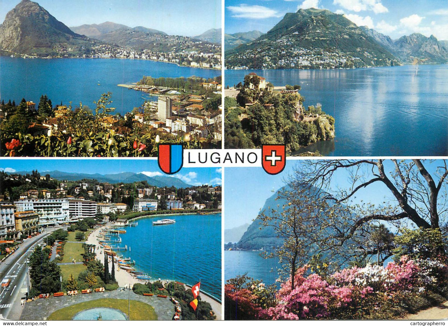 Navigation Sailing Vessels & Boats Themed Postcard Lugano Lake - Velieri