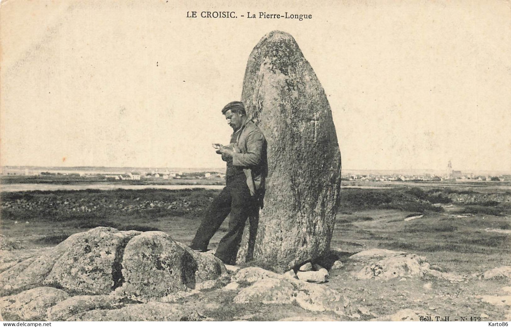 Le Croisic * La Pierre Longue * Dolmen Menhir Pierres Monolithe Mégalithe * Villageois - Le Croisic