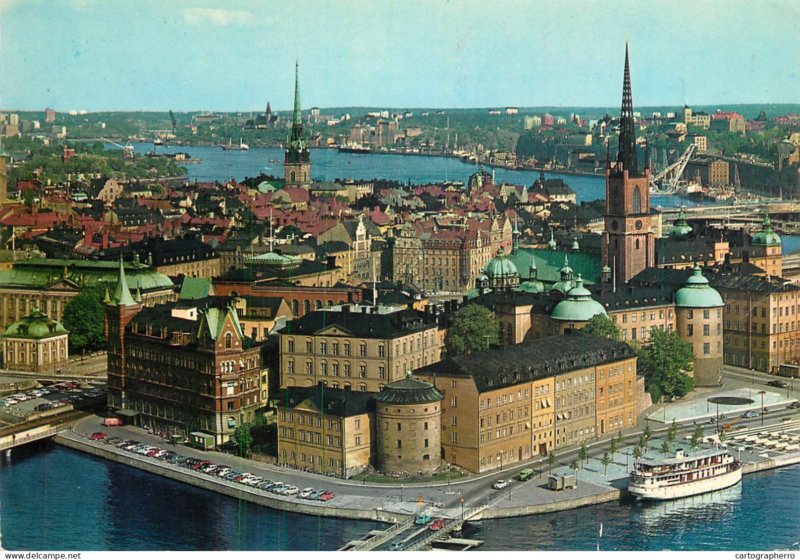 Navigation Sailing Vessels & Boats Themed Postcard Stockholm City Hall - Velieri