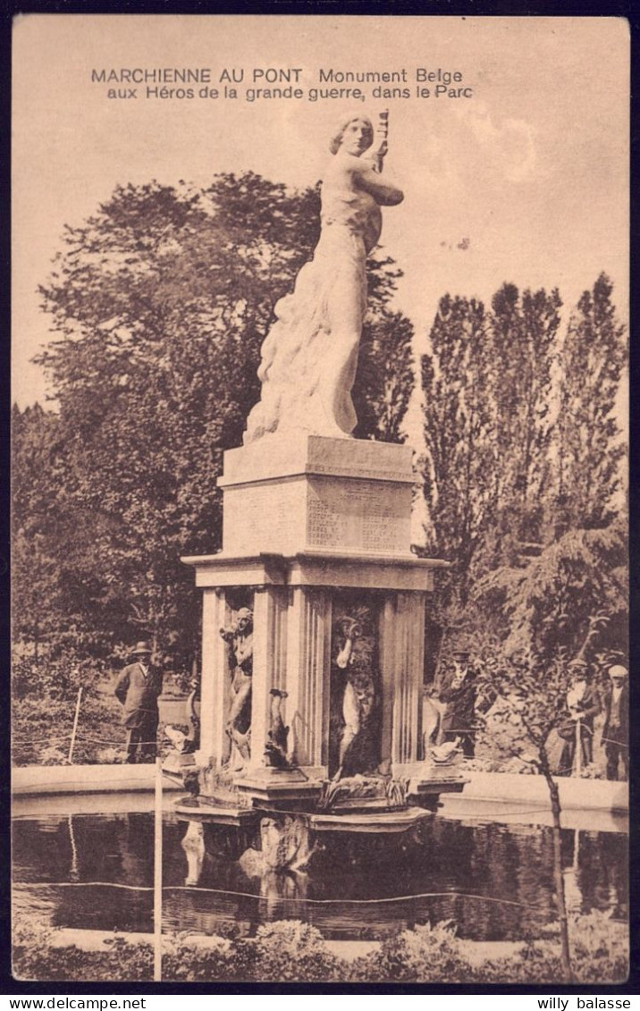 +++ CPA - MARCHIENNE AU PONT - Monument Belge Aux Héros De Guerre  // - Charleroi