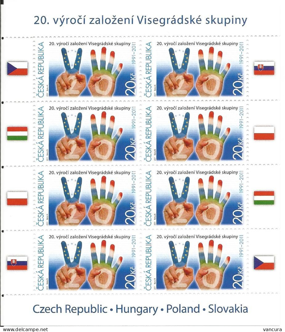 ** Hungary 20th Anniversary Of The Visegrad Group 2011 Joint Issue - Ongebruikt