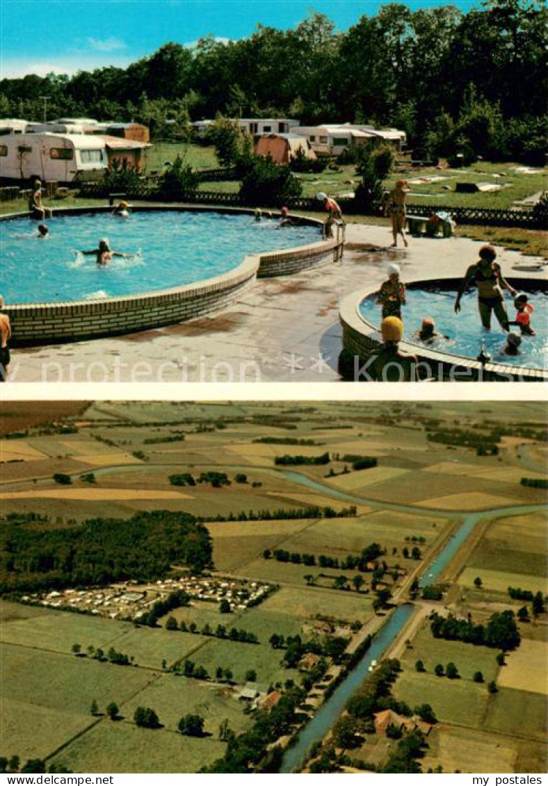 73669980 Barssel Campingplatz Elisabethfehn Pools Fliegeraufnahme Barssel - Altri & Non Classificati