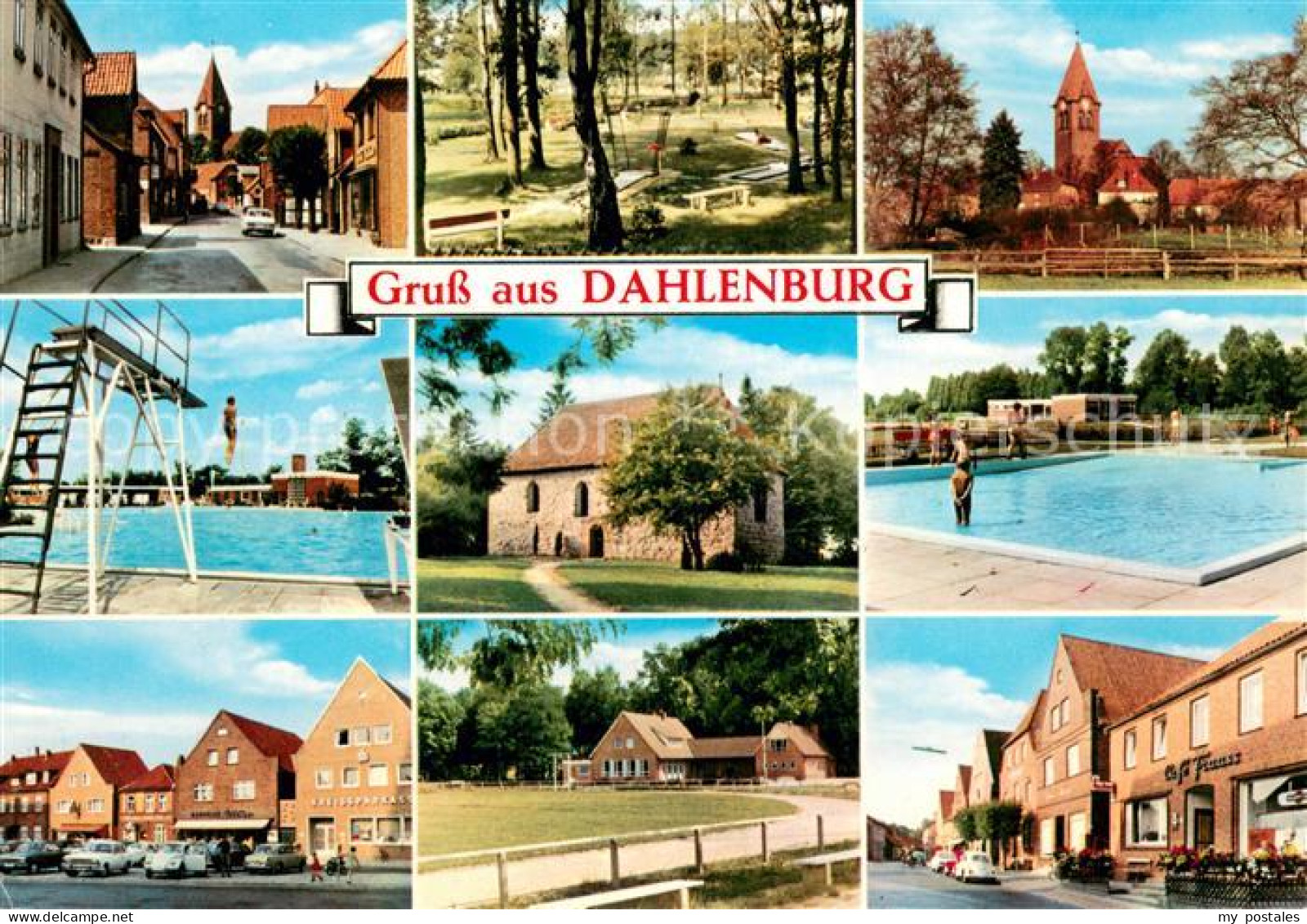 73669976 Dahlenburg Orts Und Teilansichten Schwimmbad Sprungbrett Dahlenburg - Altri & Non Classificati