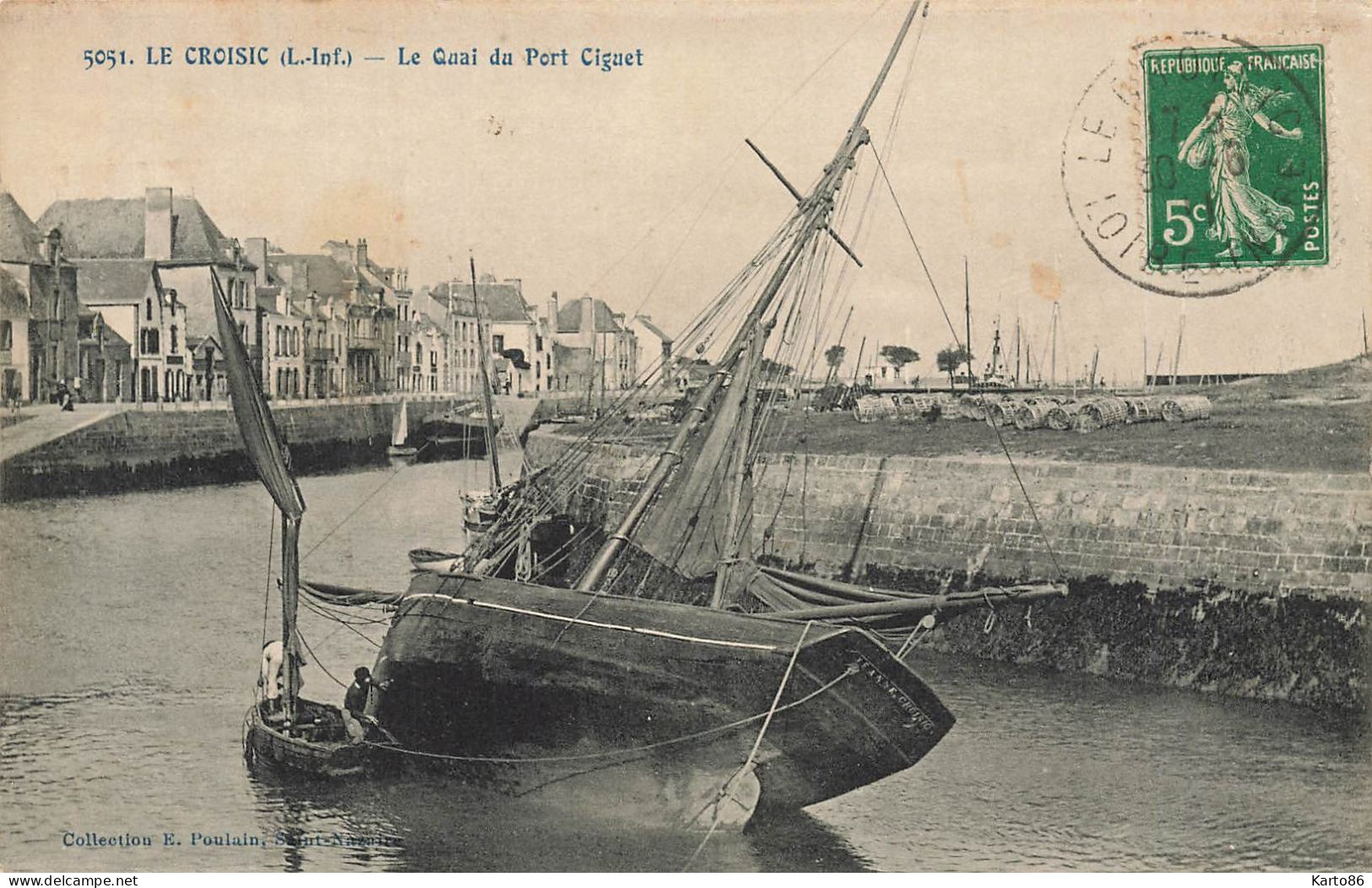 Le Croisic * Le Quai Du Port Ciguet * Le Bateau De Pêche JEANNE Du Croisic * Pêcheurs - Le Croisic