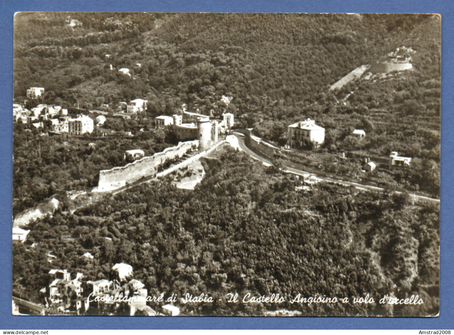 1962 - CASTELLAMMARE DI STABIA - IL CASTELLO ANGIOINO A VOLO D'UCCELLO  -  ITALIE - Castellammare Di Stabia
